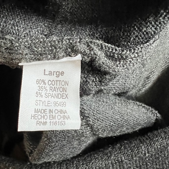 WOMEN'S GRAY STRETCHY COTTON SKIRT Size Large - Picture 6 of 6